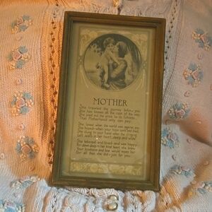 Antique Framed Mother Picture